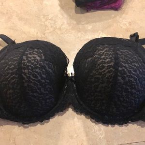 Lace cheetah bra